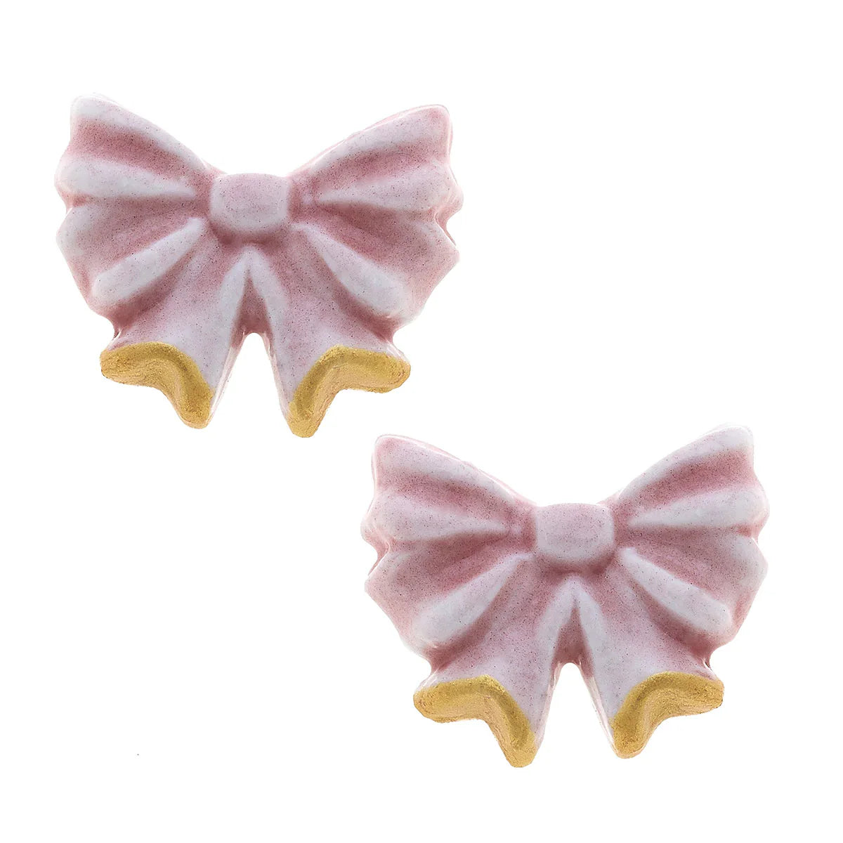 Lucy Porcelain Bow Earrings
