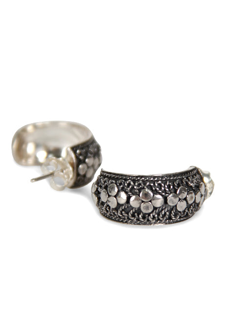 Hoop Ornate Small Earrings