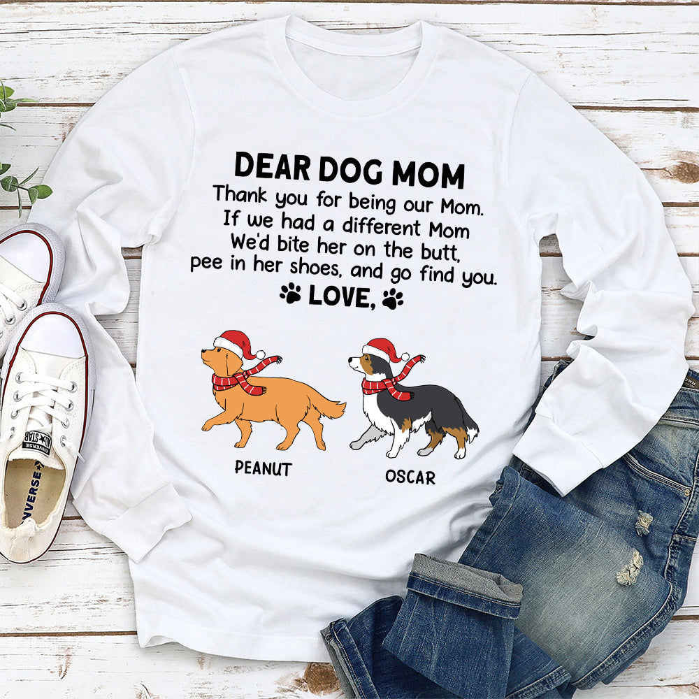 Thank You Mom Christmas - Personalized Custom Long Sleeve