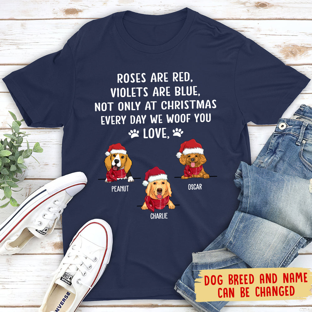 Every Day I Woof You - Personalized Custom Unisex T-shirt