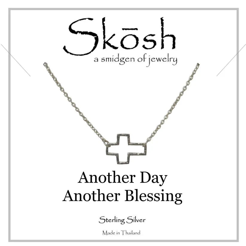 Skosh Small Open Cross Necklace