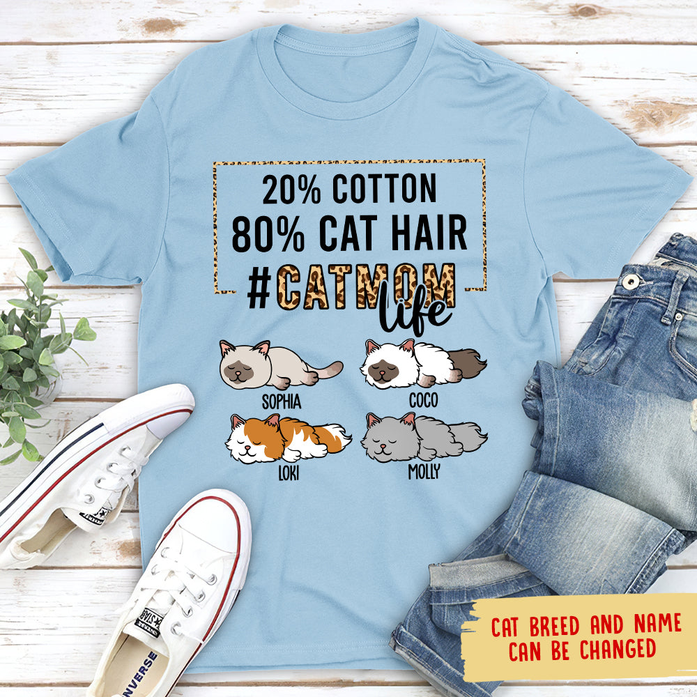 Cat Mom Life - Personalized Custom Unisex T-shirt