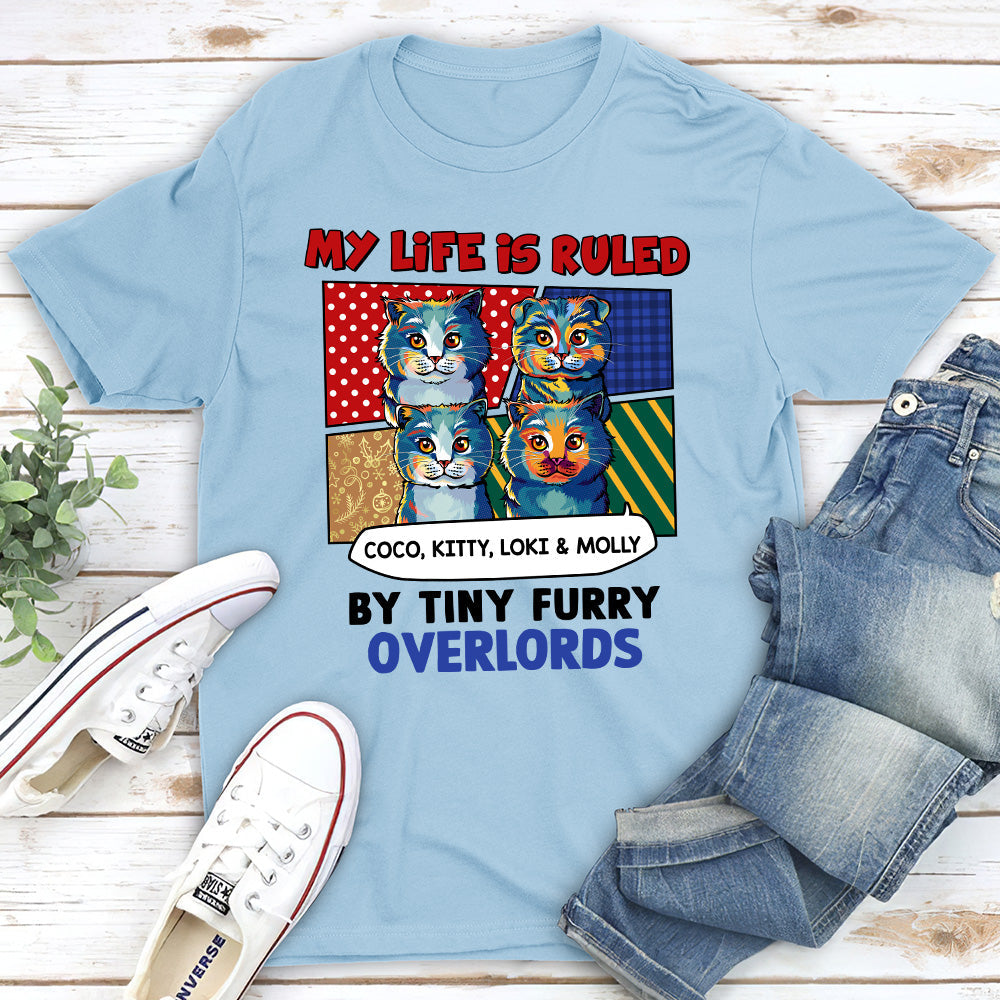 Pop Art Ruled By Cat - Personalized Custom Unisex T-shirt