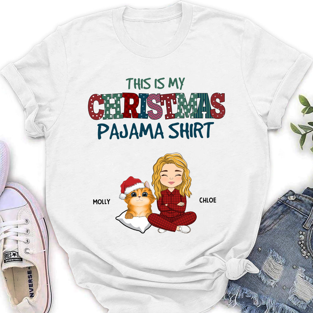 Pets Christmas Pawjama - Personalized Custom Women's T-shirt