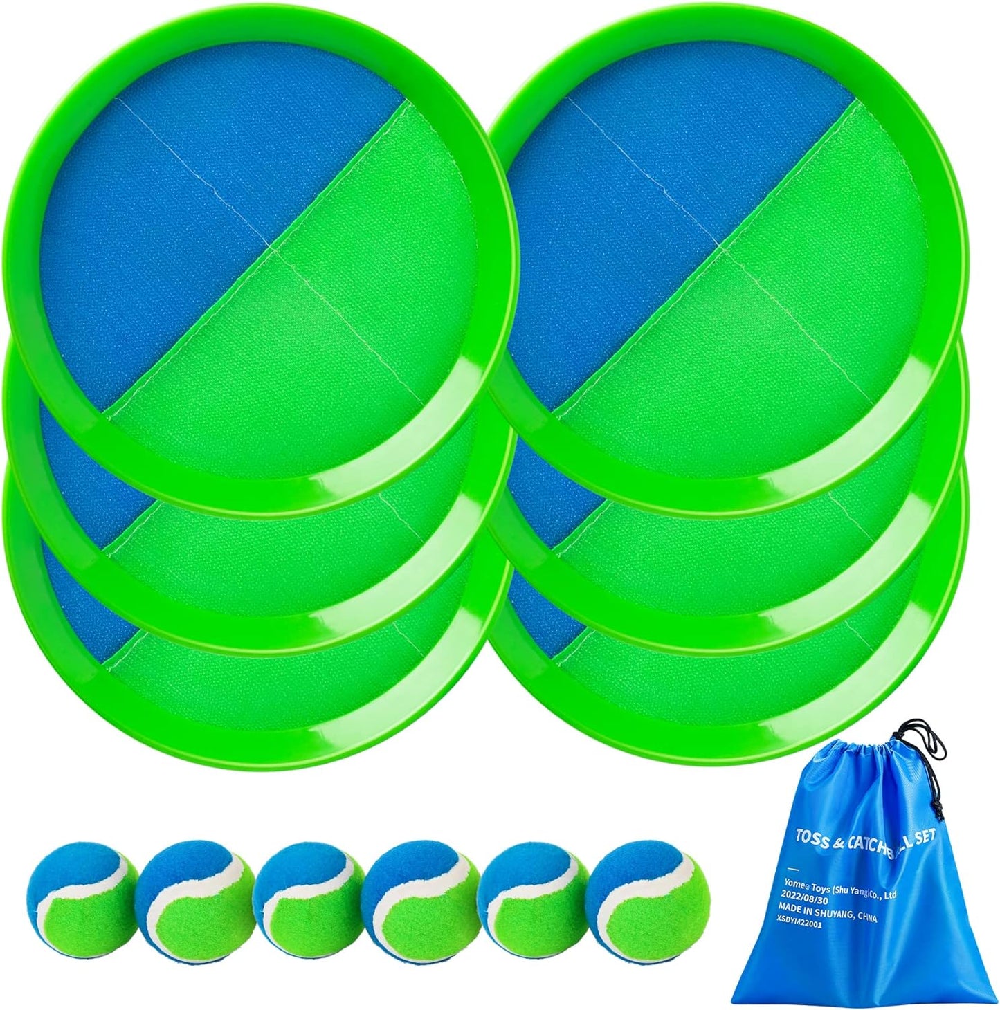 EVERICH TOY Beach Toys Outdoor Games for Kids Ages 3-10-Yard Lawn Games Ball Catch Games Paddle Toss-Upgraded Version Outside Games for Kids/Family Boys and Girls Gifts