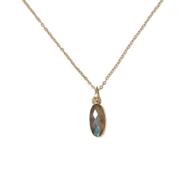 LABRADORITE PENDANT NECKLACE
