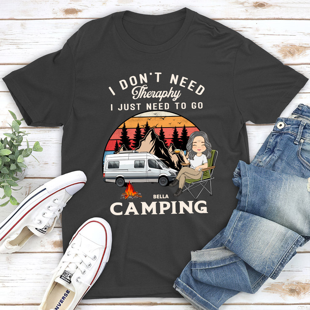 Therapy Camping 2 - Personalized Custom Unisex T-shirt