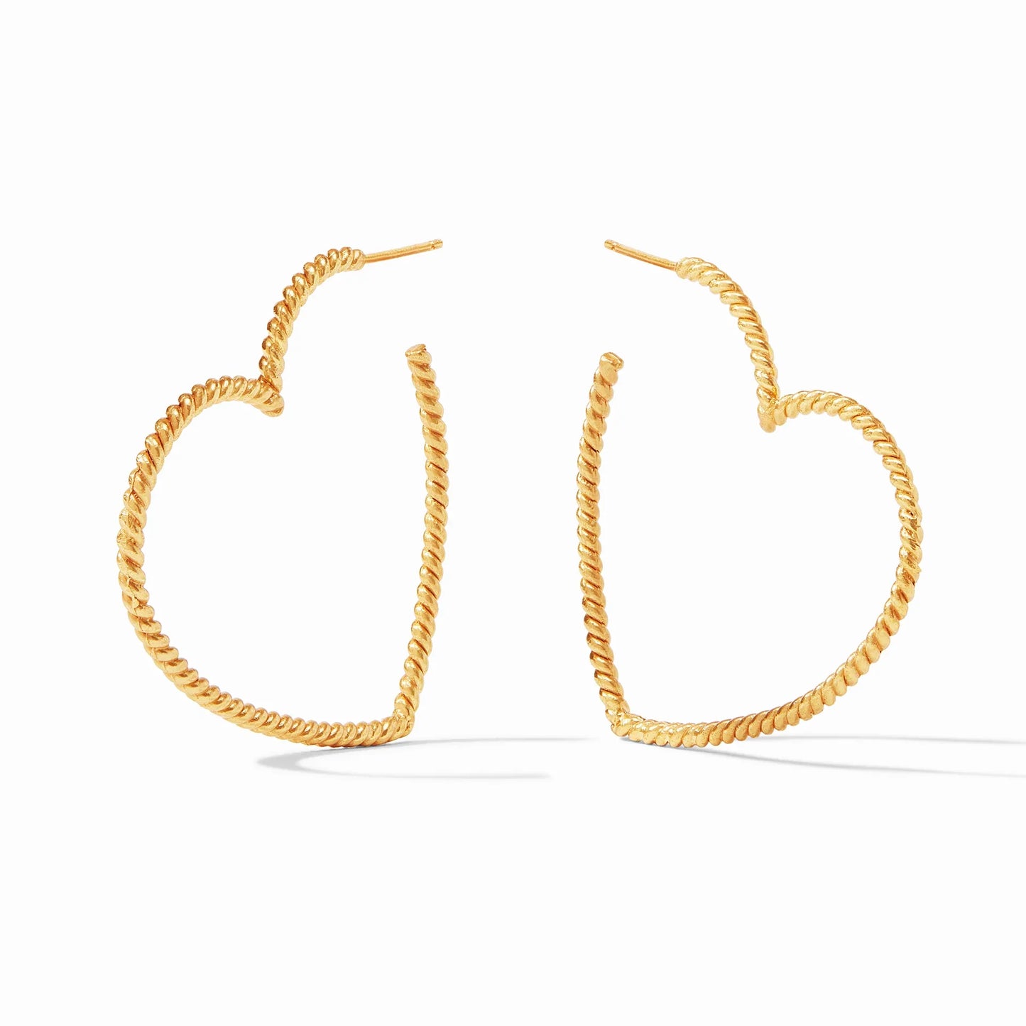 Esme Heart Hoop Gold