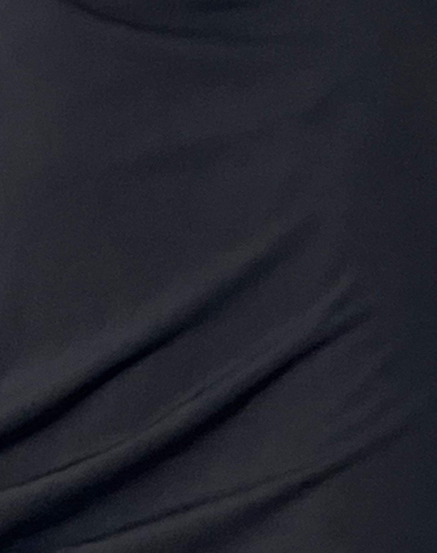 Fliss Asymmetric Mini Dress in Slinky Black