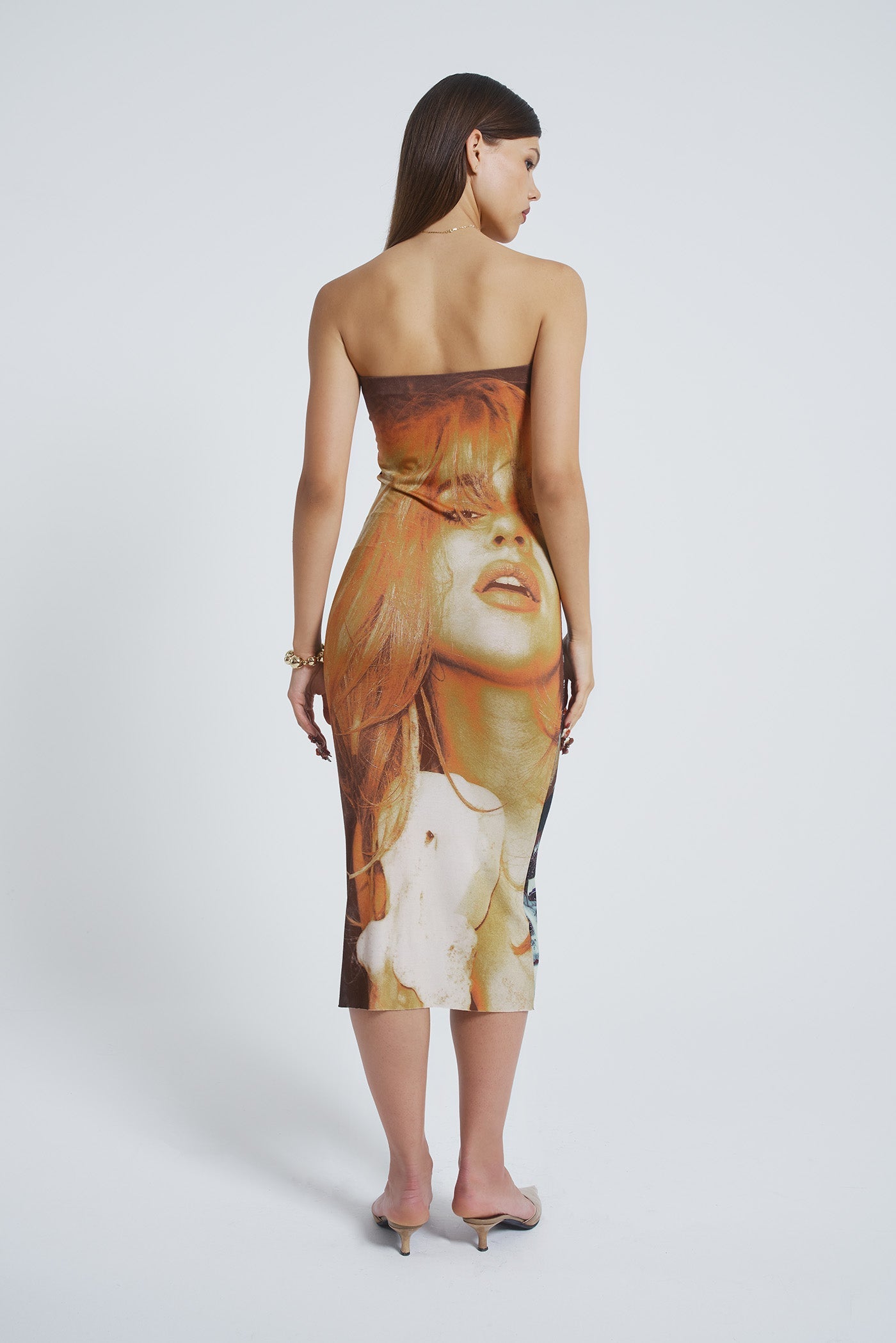 Teased Multi-wear Bodycon Slip Midi Dress