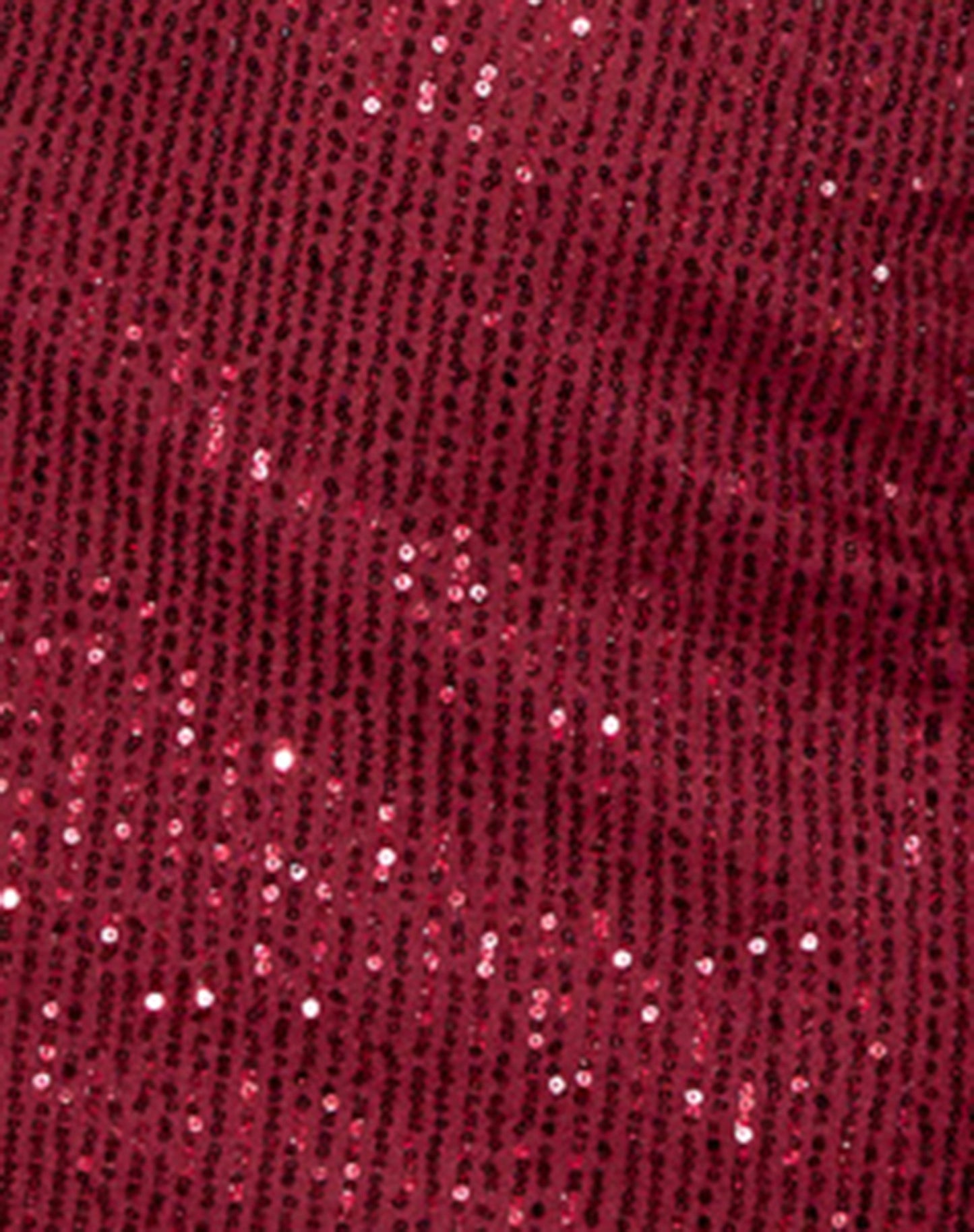 Jeriah Bandeau Mini Dress in Drape Sequin Maroon