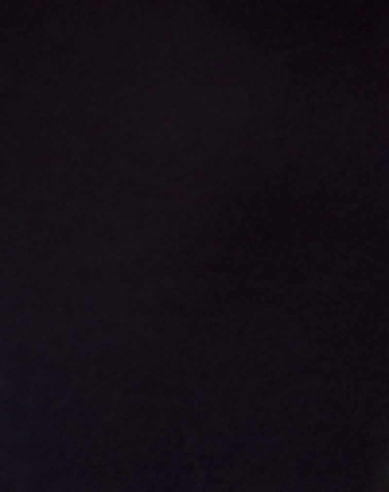 Jinsuni Mini Dress in Black with Pink Bows