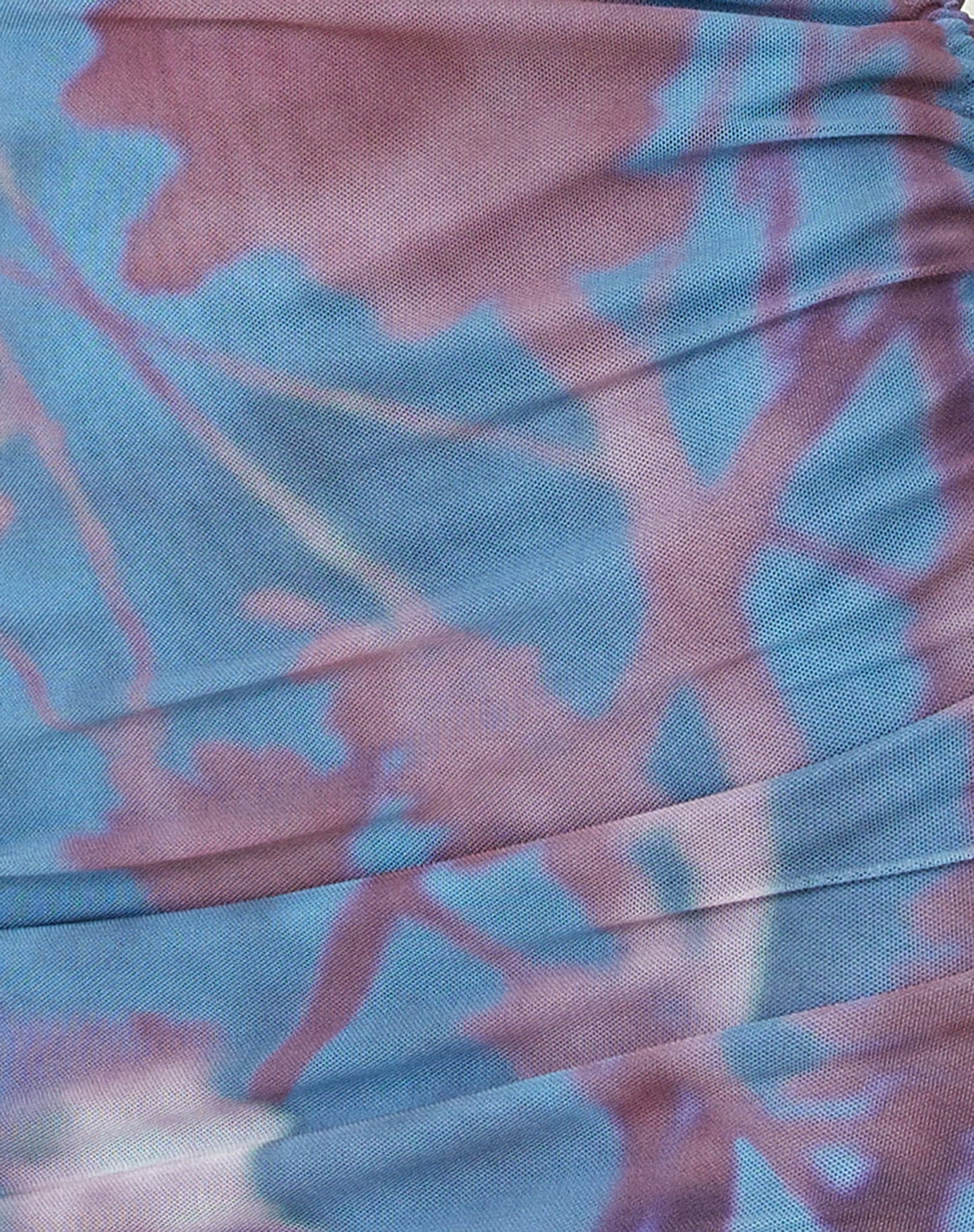 MOTEL X JACQUIE Maren Mini Dress in Lumen Mesh Blue