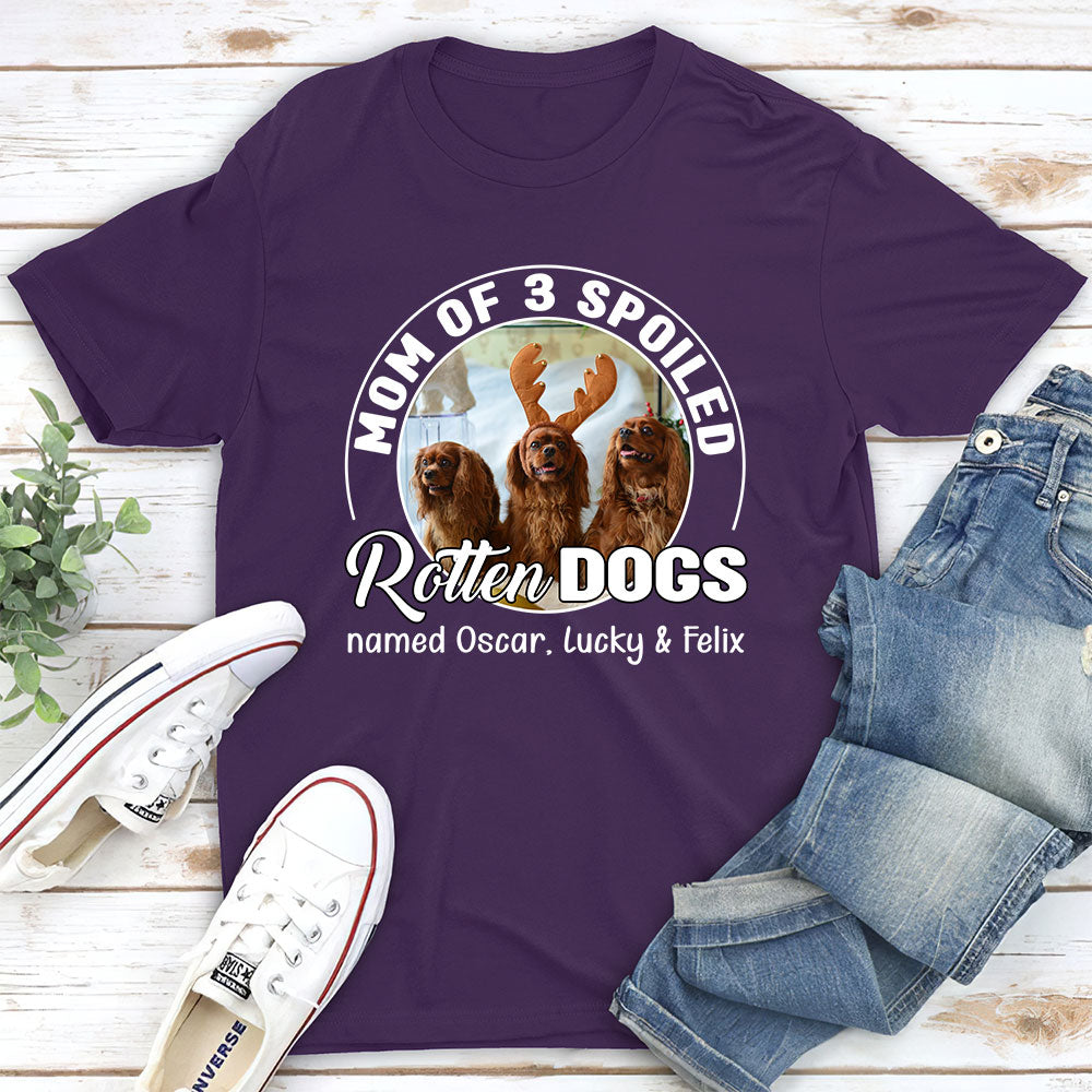 Spoiled Rotten Dog Photo - Personalized Custom Unisex T-shirt