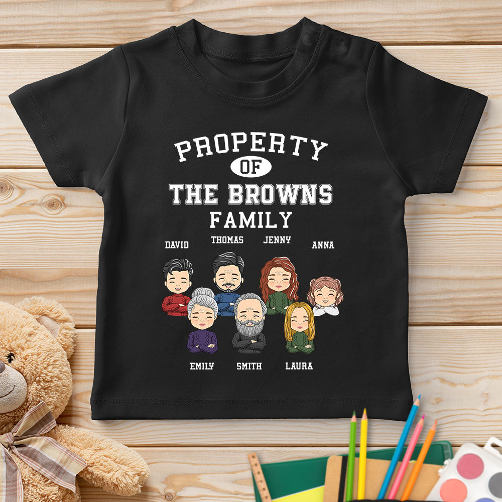 Property Of Family - Personalized Custom Youth T-shirt