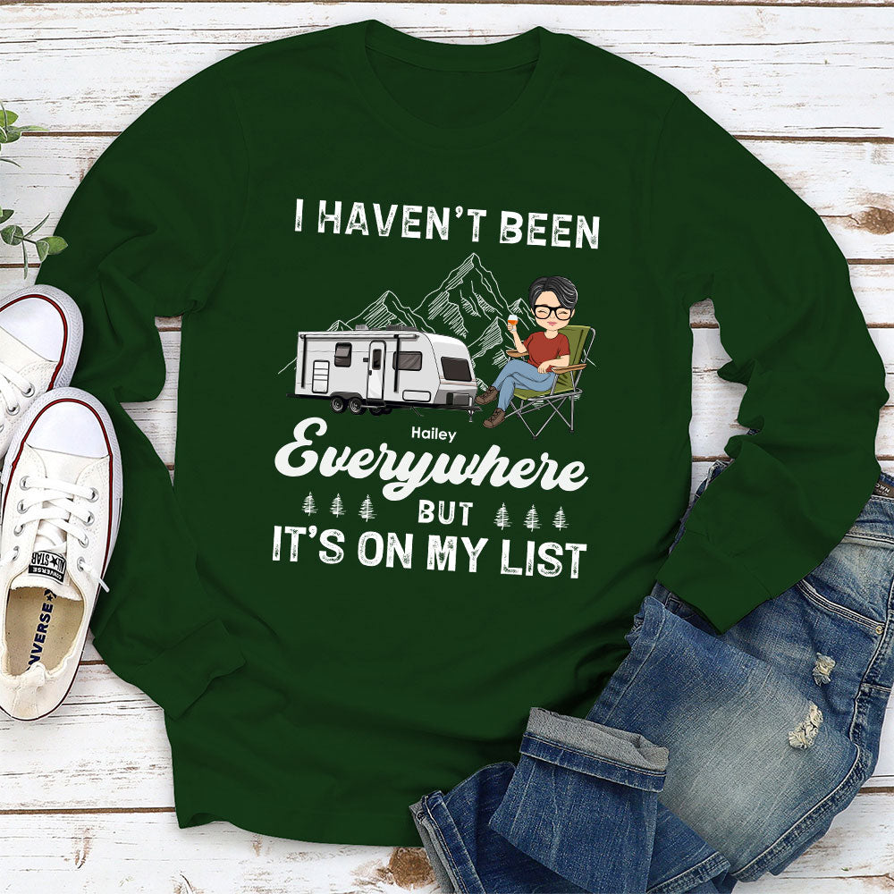 On My List - Personalized Custom Long Sleeve T-shirt
