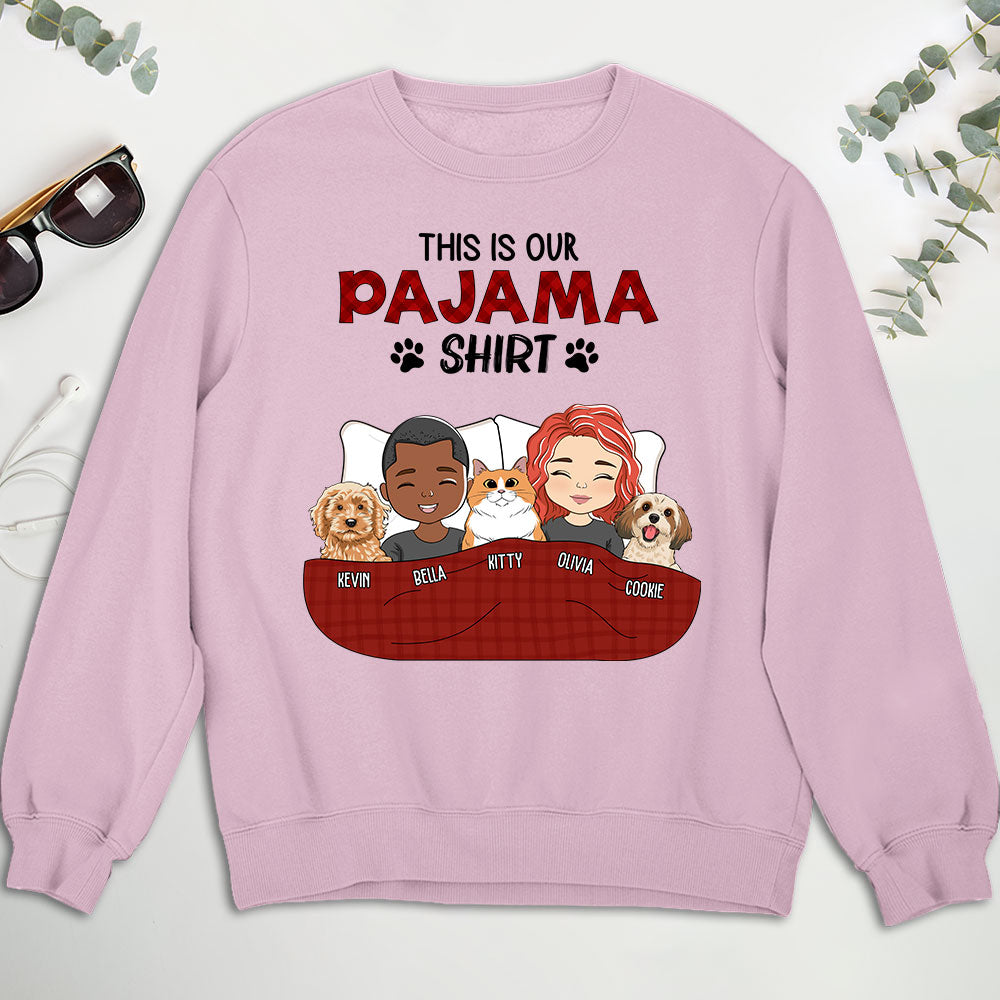 Pajama Shirt Couple - Personalized Custom Sweatshirt