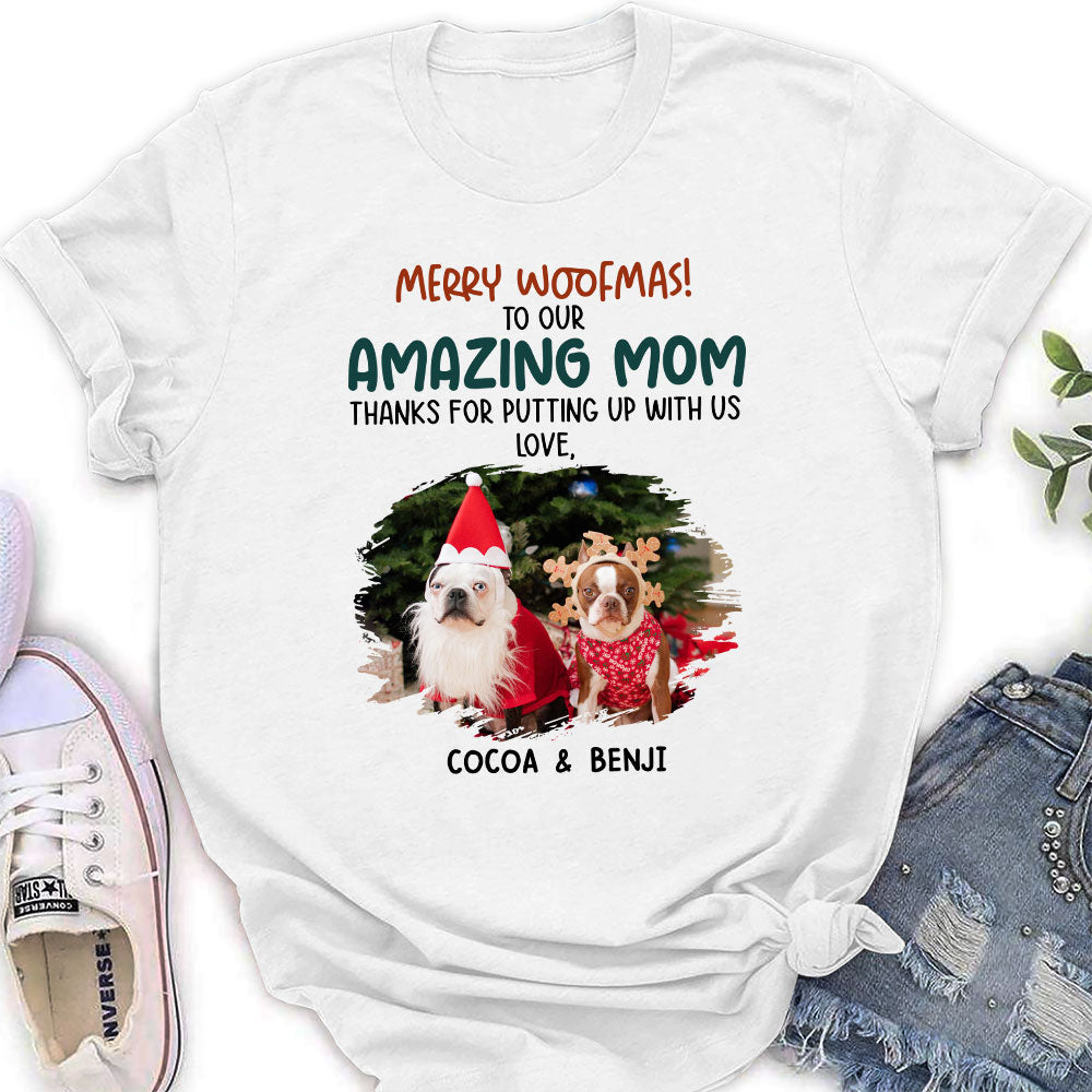 Funny Woofmas - Personalized Custom Women's T-shirt