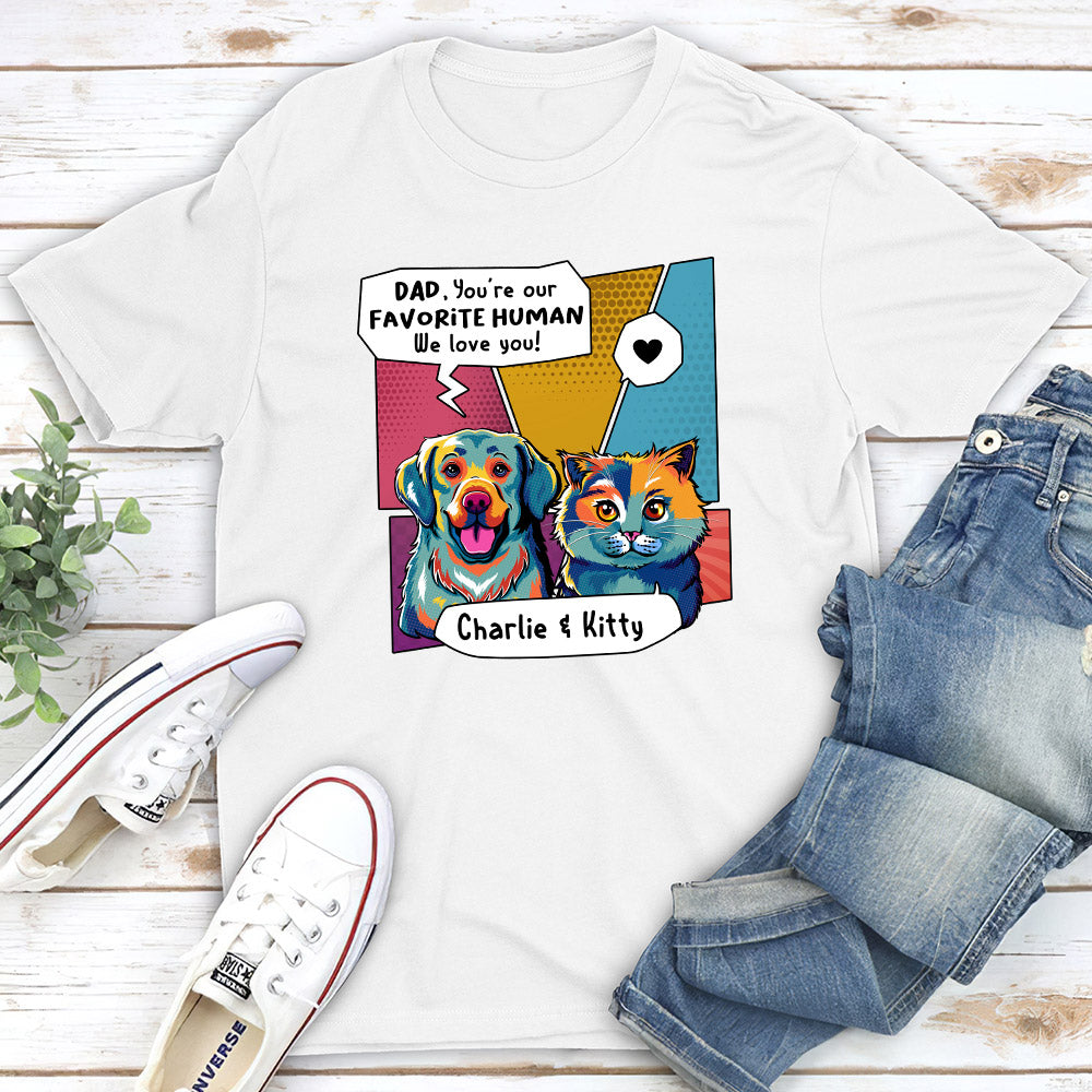 Pop Art Favorite Human - Personalized Custom Unisex T-shirt