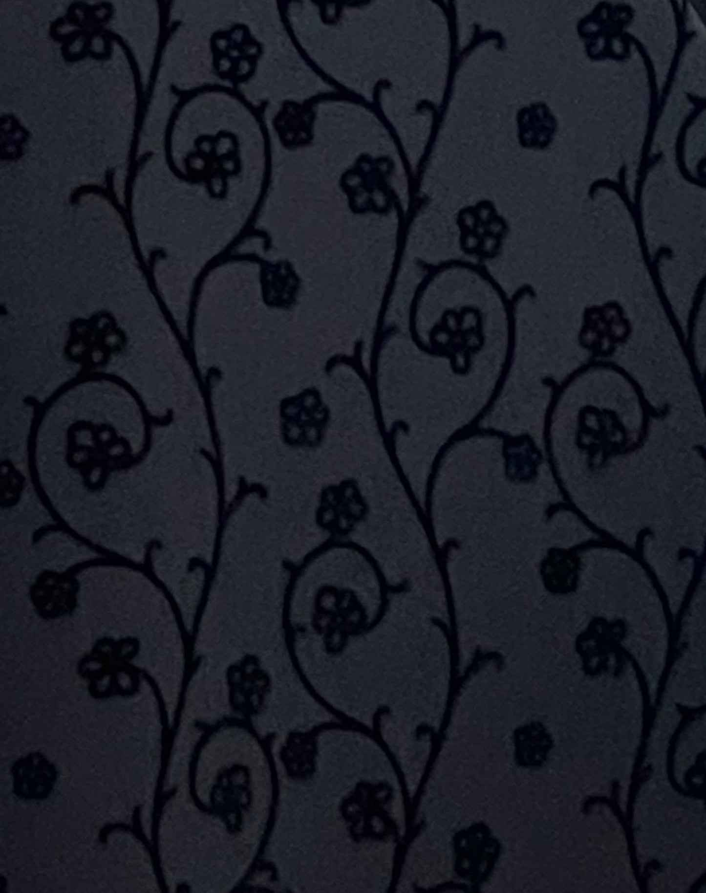 Nodu Maxi Dress in Black Dainty Floral Flock