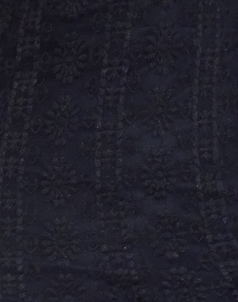 Philippa Maxi Dress in Black Regal Lace