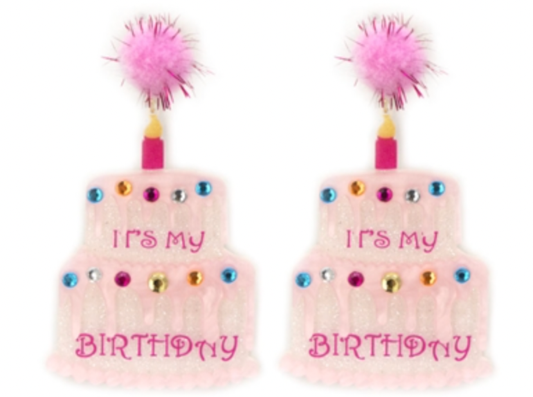 It's My Birthday Cake Acrylic Earrings