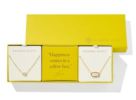 KENDRA SCOTT- Elisa Gold Gift Set of 2 in Ivory Mother of Pearl