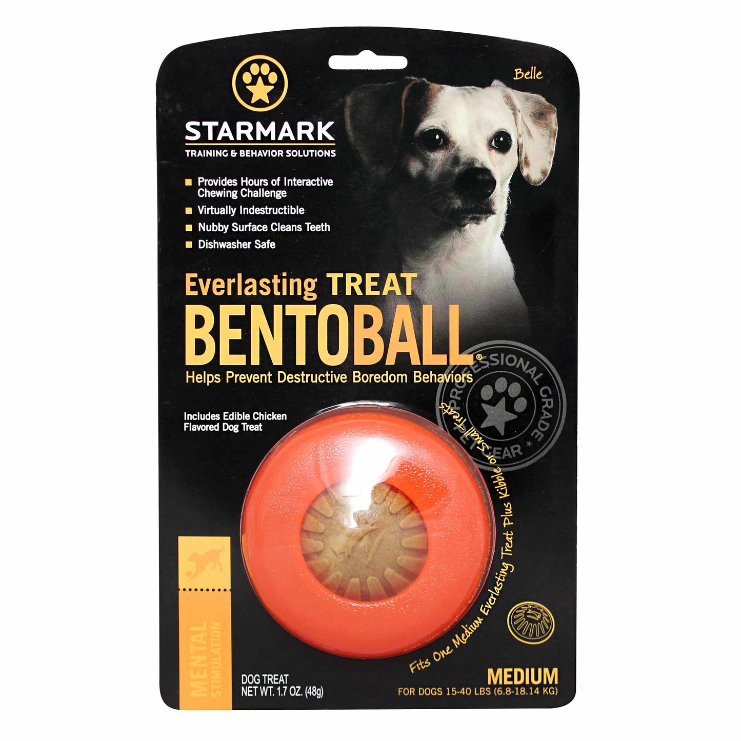 Starmark Everlasting Treat Bento Ball Dog Toy Medium