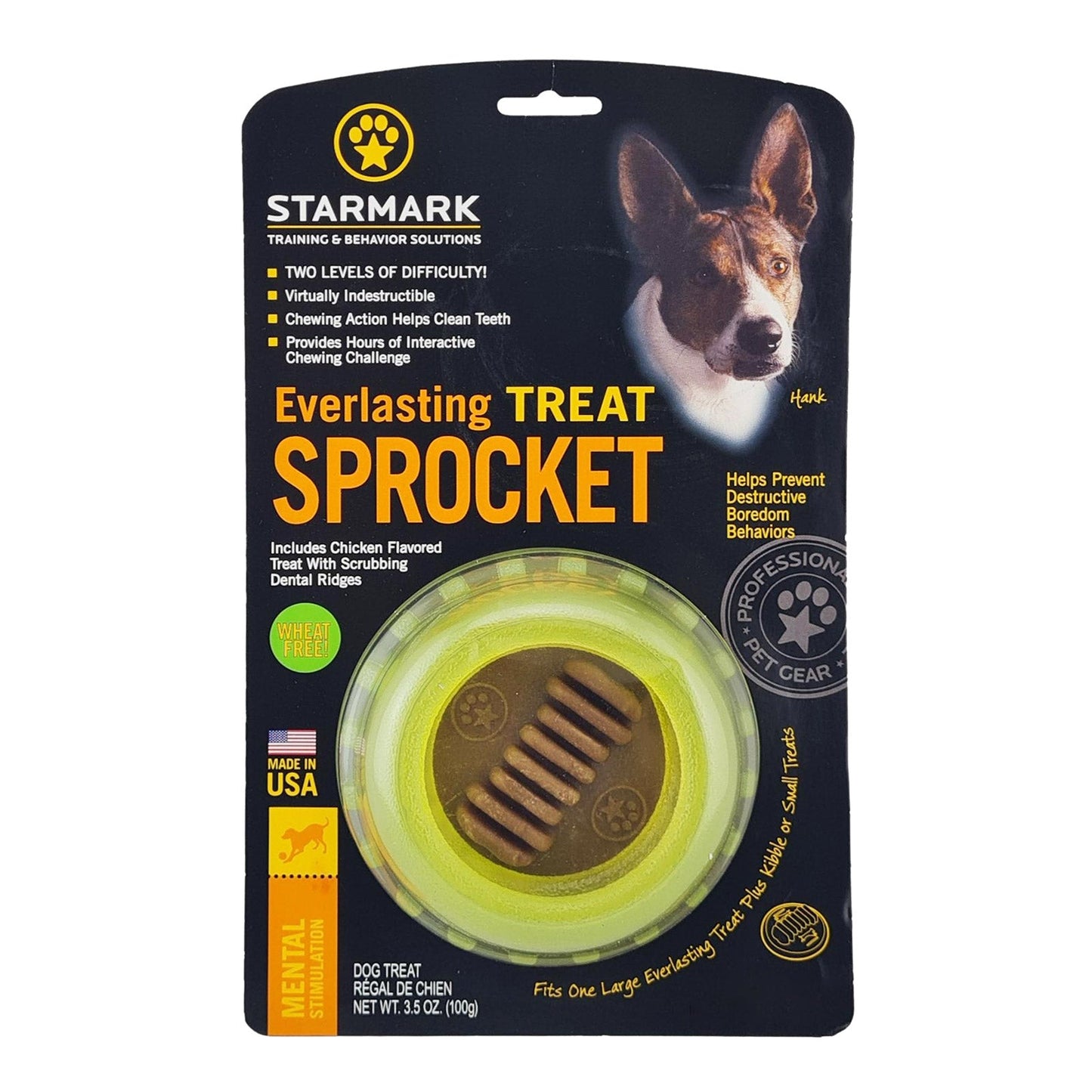 Starmark Everlasting Treat Sprocket Ball Dog Toy Large