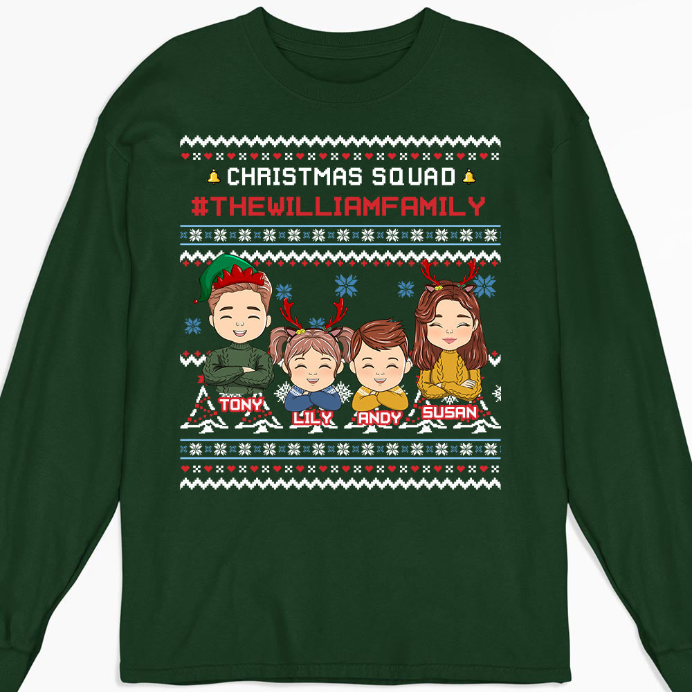 Family Squad - Personalized Custom Long Sleeve