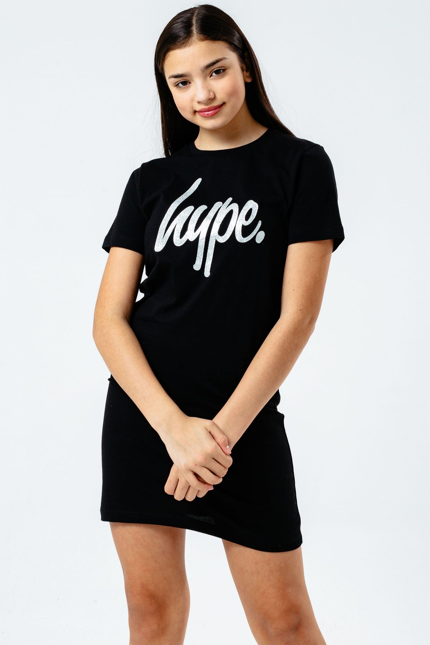 HYPE GLITTER GIRLS T-SHIRT DRESS