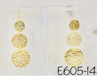 LoveAO Triple Round Earring