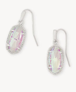 KENDRA SCOTT- Lee Earring Rhodium Dichroic Glass