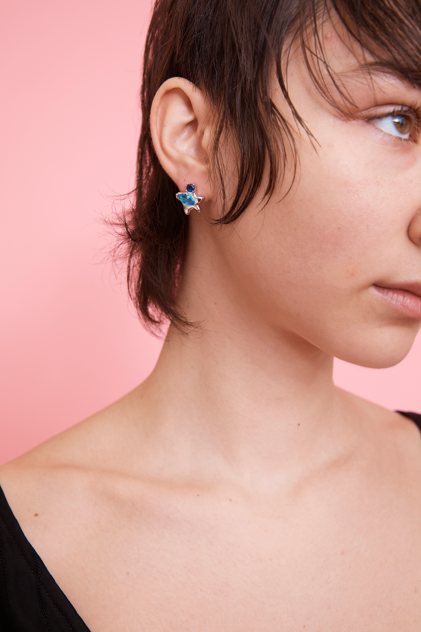 AQUAMARINE STELLA STUDS