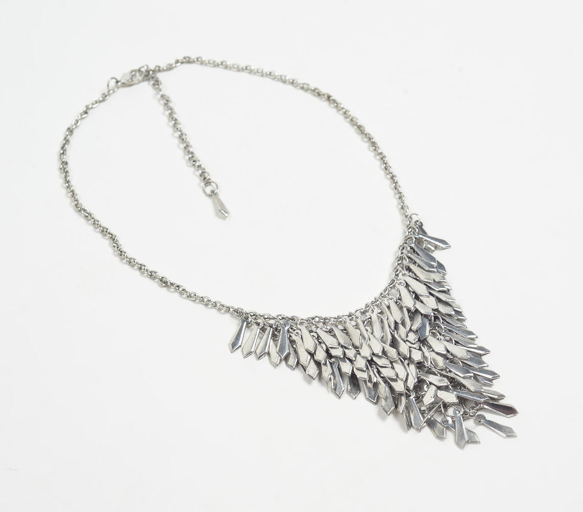 Handcrafted Metallic Statement Necklace