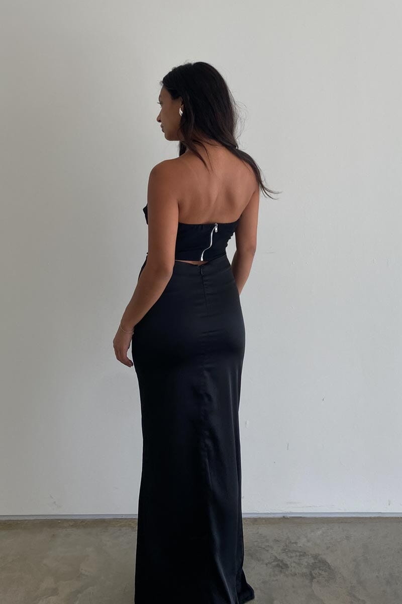 Bow Cutout Maxi Dress