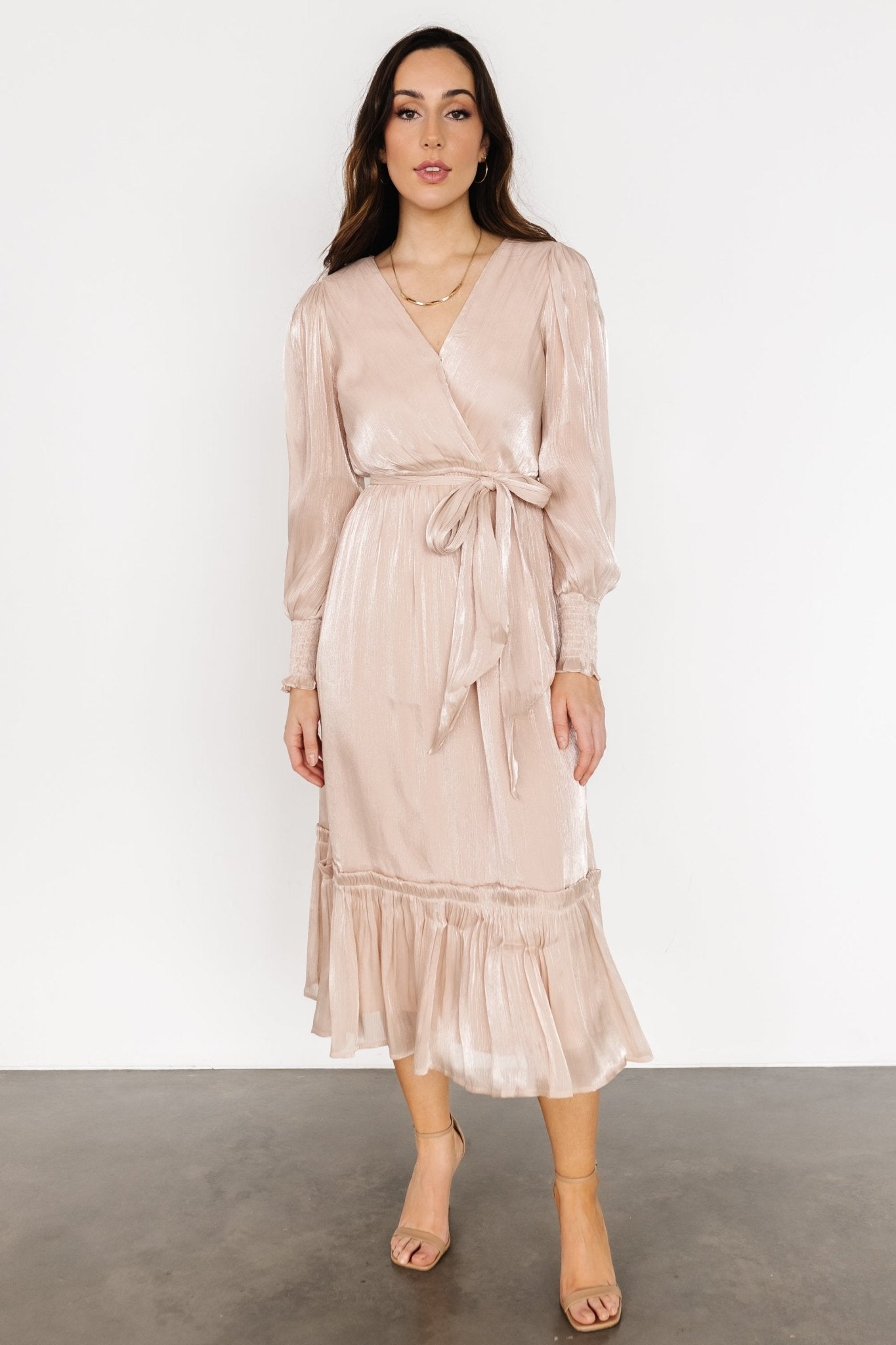 Flynn Midi Dress | Champagne - Baltic Born
