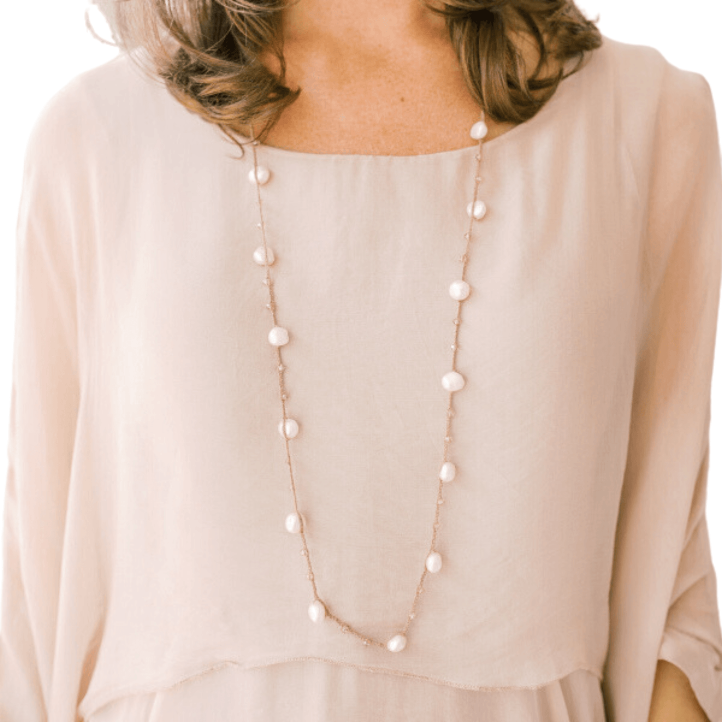 Goldbug Pearl Necklace and Bracelet