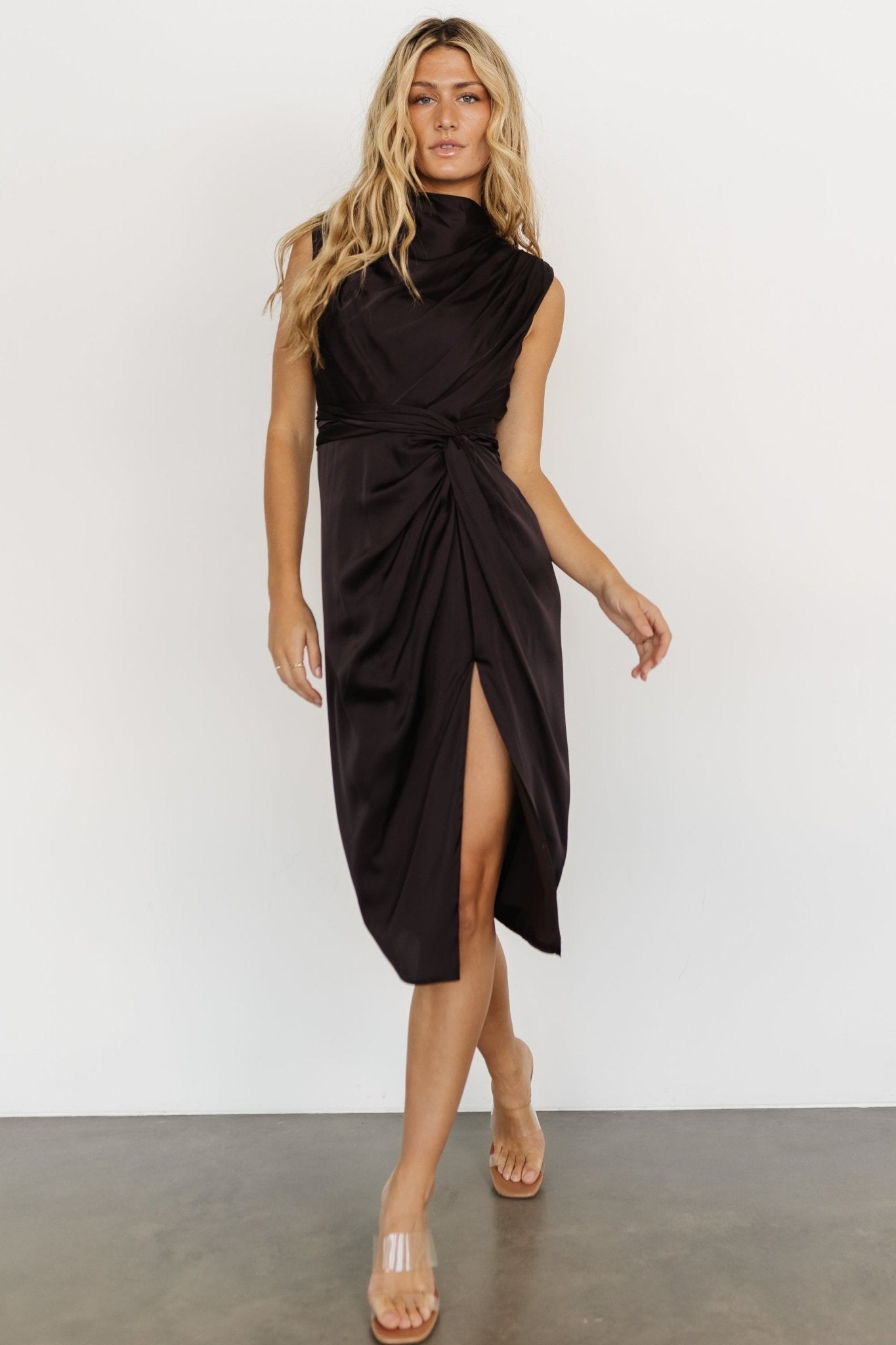 Imperial Midi Dress | Black Coffee - Baltic Born