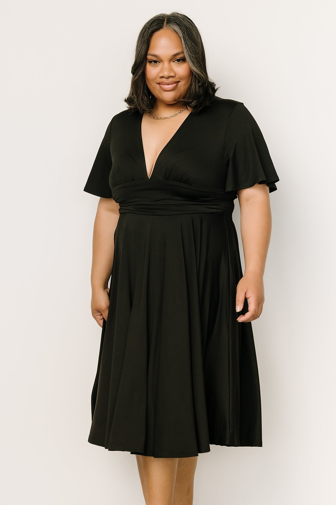 Janette Midi Dress | Black - Baltic Born