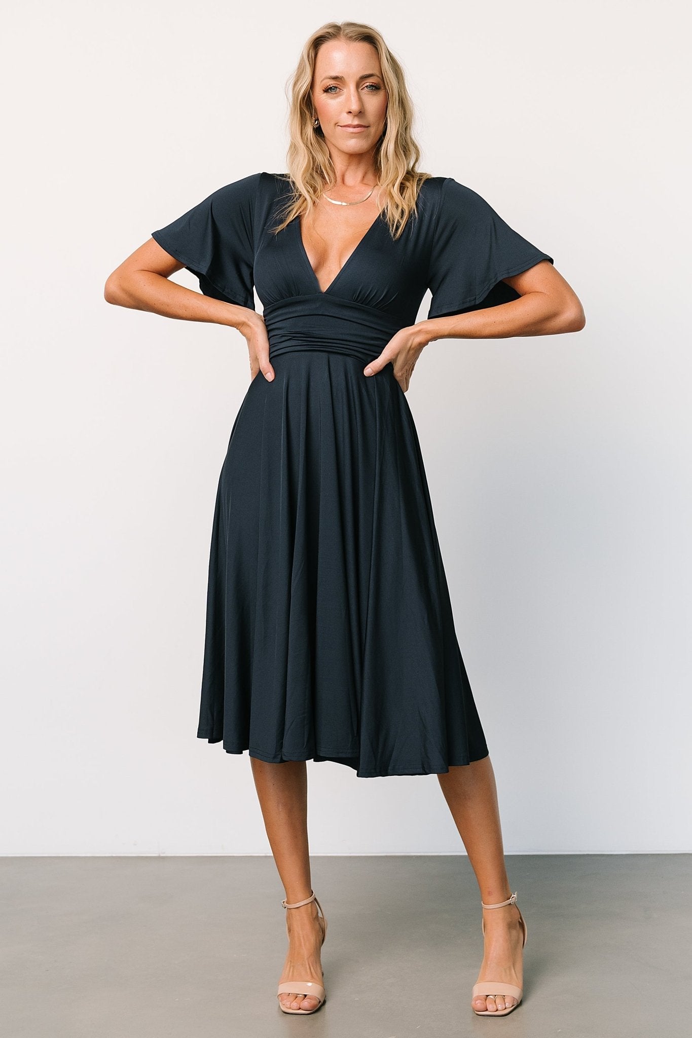 Janette Midi Dress | Midnight Blue - Baltic Born