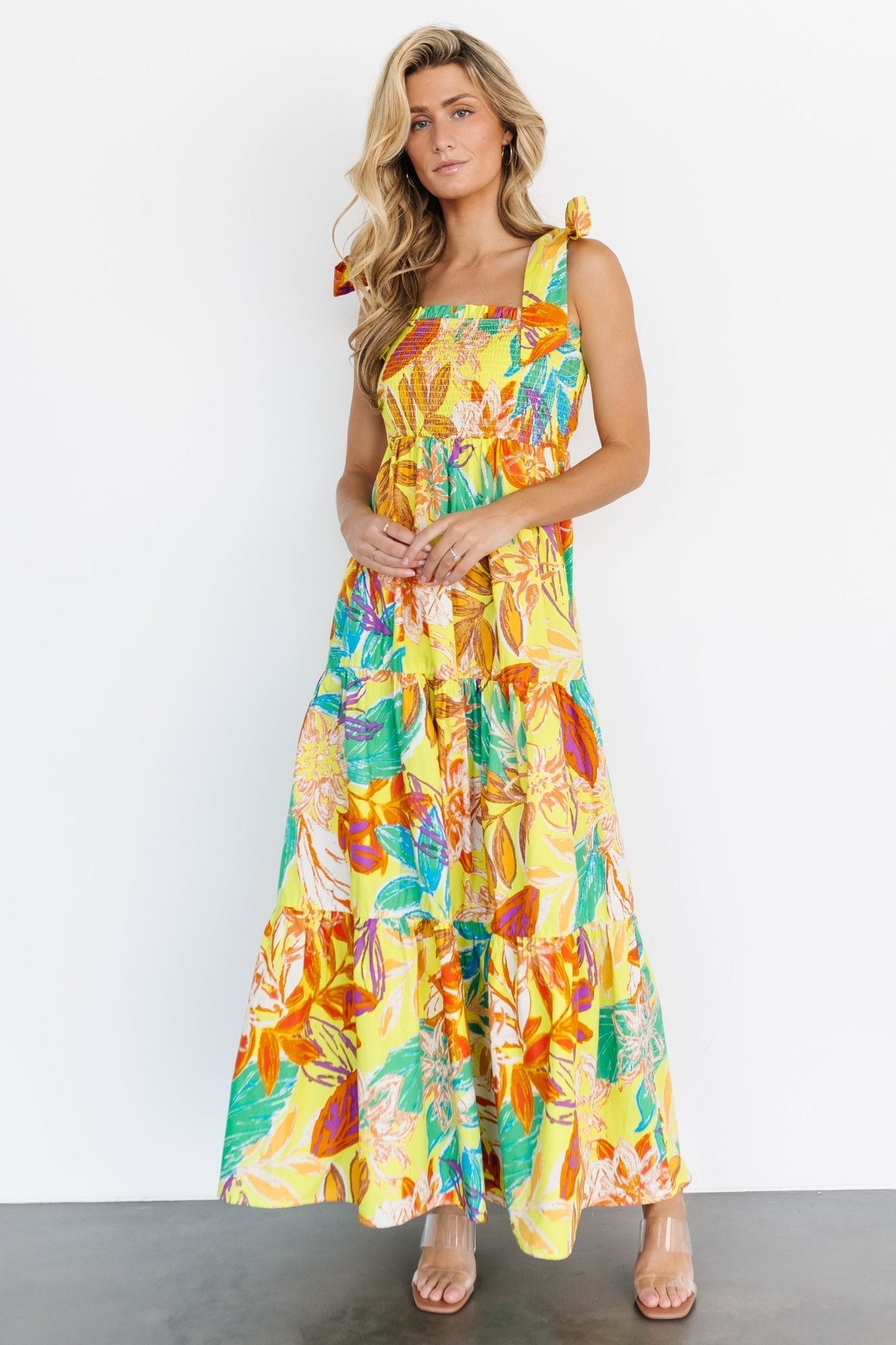 Lolita Maxi Dress | Yellow Multi - Baltic Born