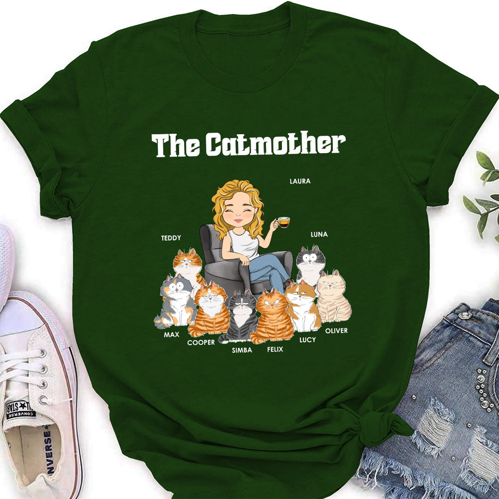 The Cat Mother - Personalized Custom Women's T-shirt