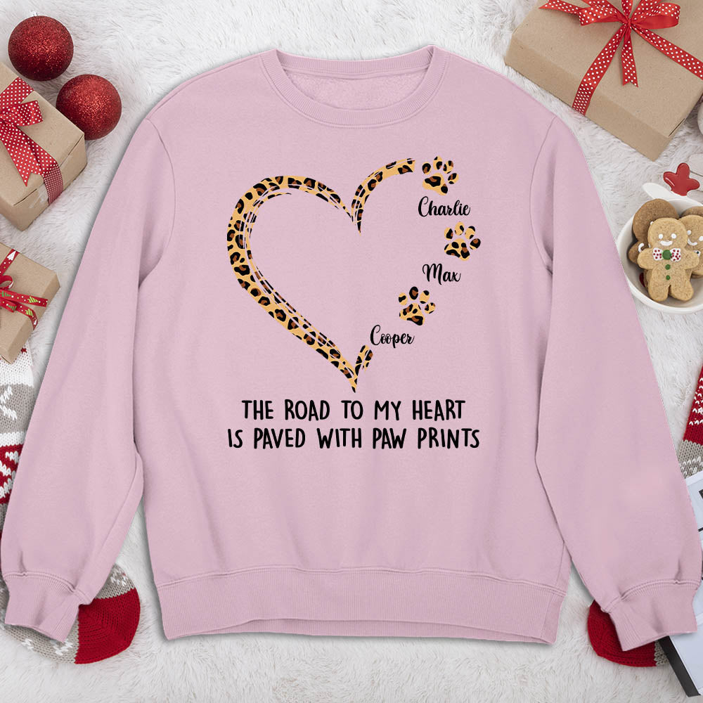 Road To Heart Pattern - Personalized Custom Sweatshirt