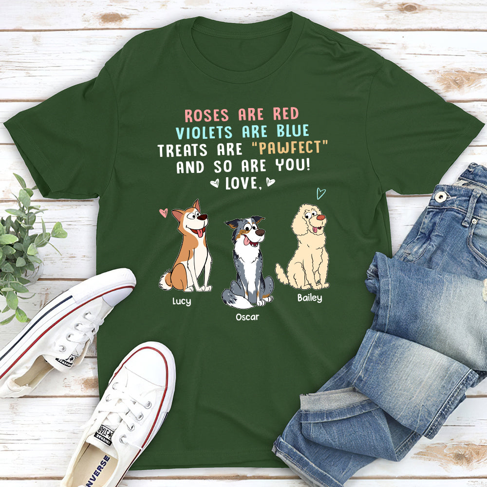 Treats Are Pawfect - Personalized Custom Unisex T-shirt