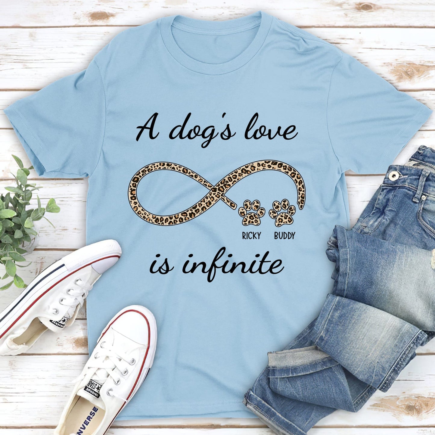 Infinite Love Pattern - Personalized Custom Unisex T-shirt