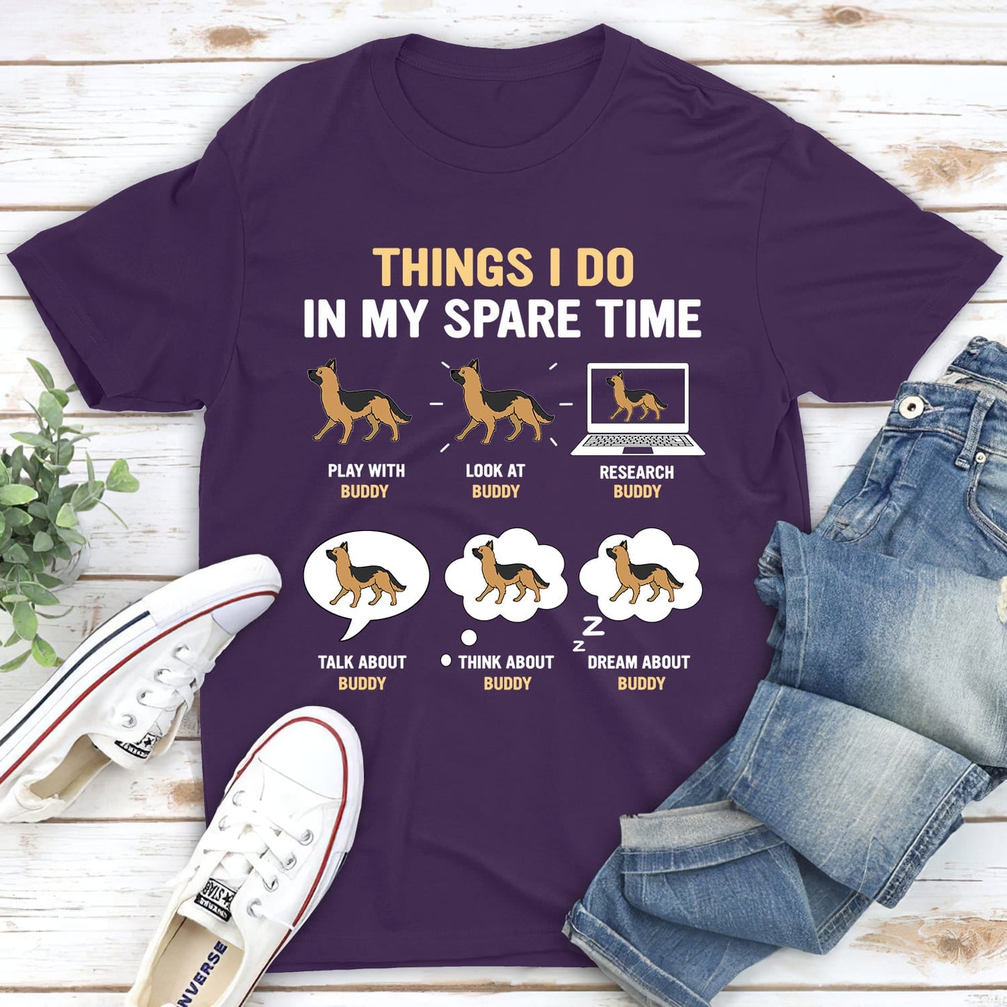 In My Spare Time - Personalized Custom Unisex T-shirt