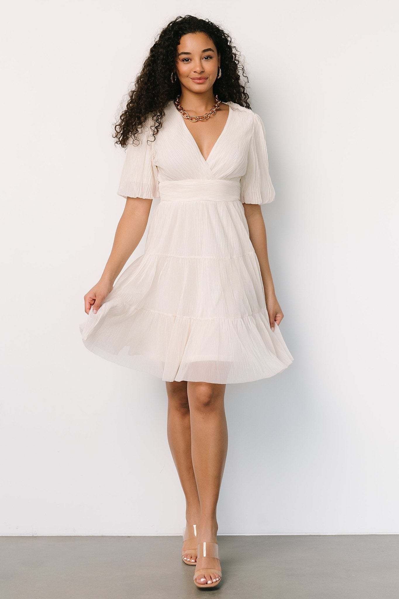 Patrice Midi Dress | Cream - Baltic Born