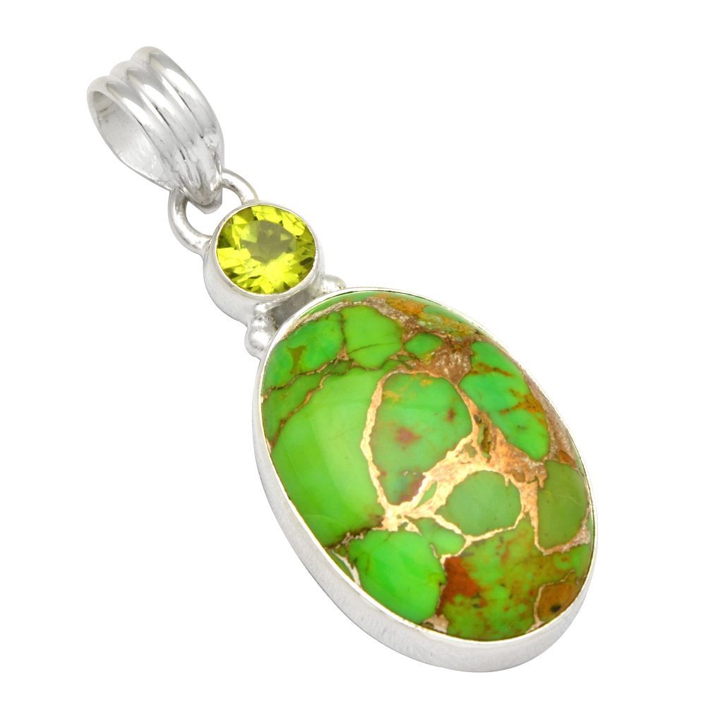 Peridot & Turquoise Pendant