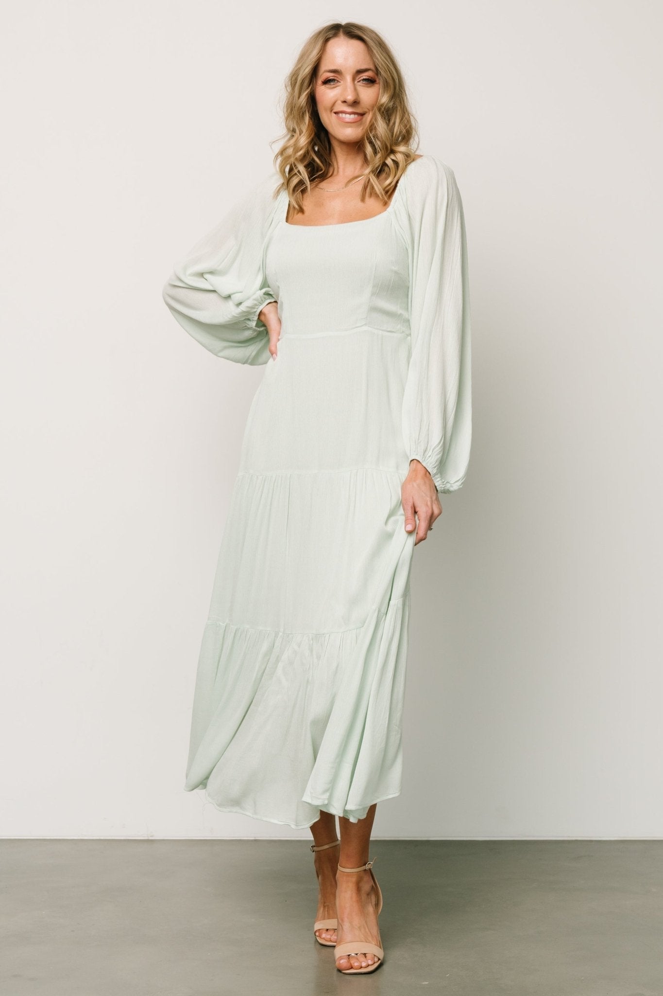 Rachelle Maxi Dress | Light Sage - Baltic Born